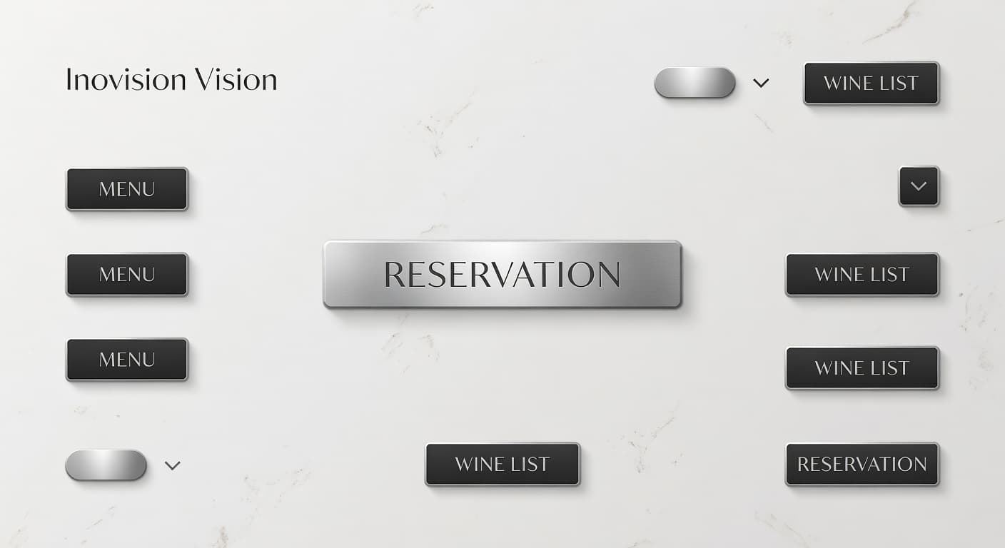 Custom button system with refined hover states for restaurant and vape websites