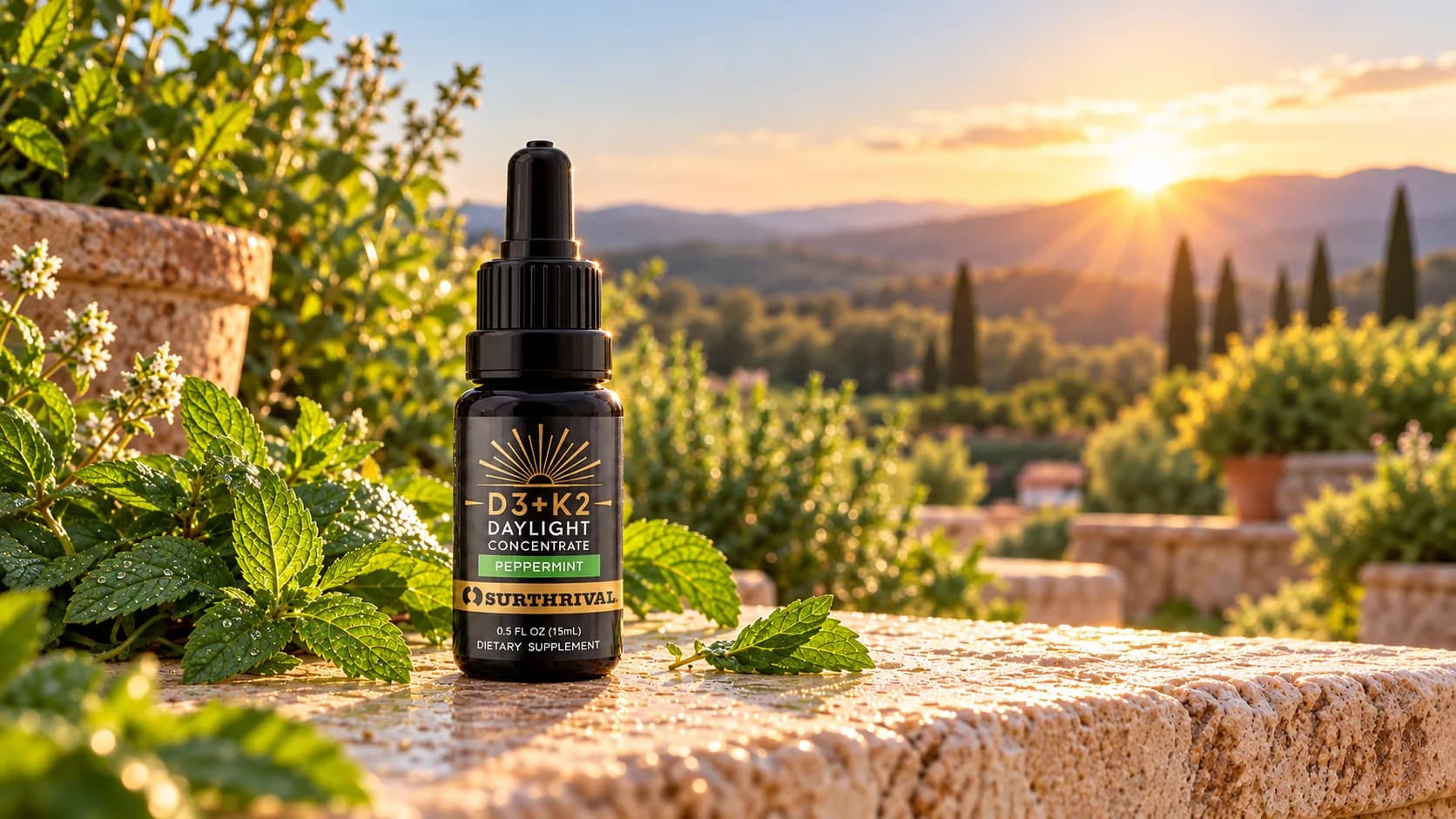 Surthrival D3 + K2 Daylight Concentrate Peppermint