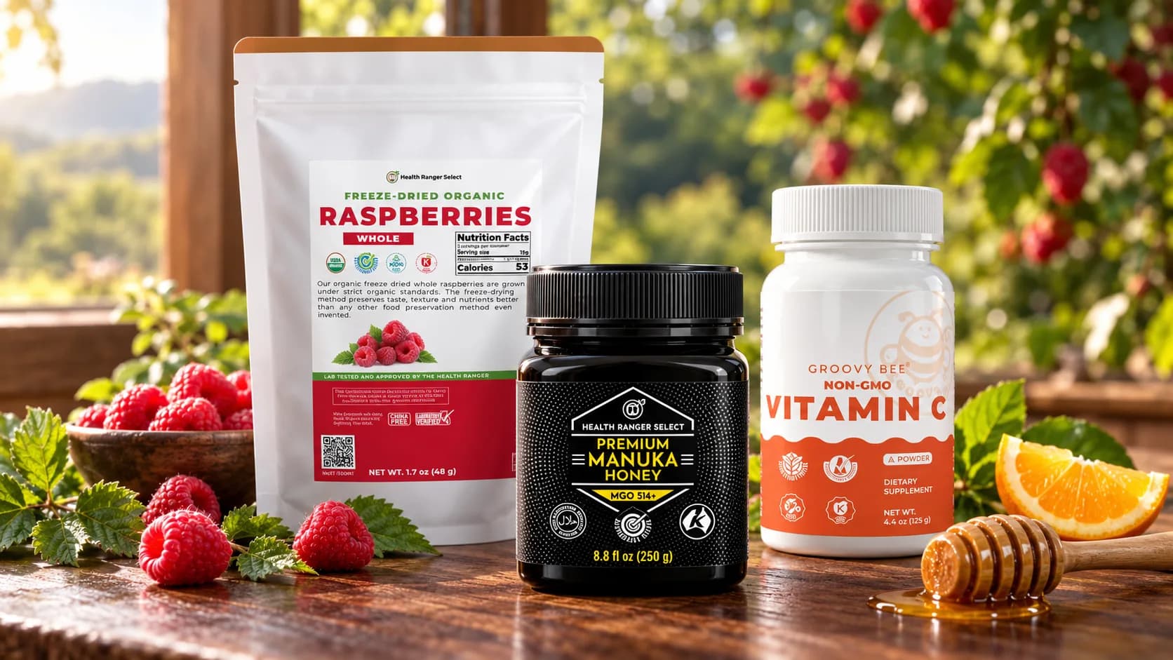 Health Ranger Raspberry Vitamin C Gummies Kit