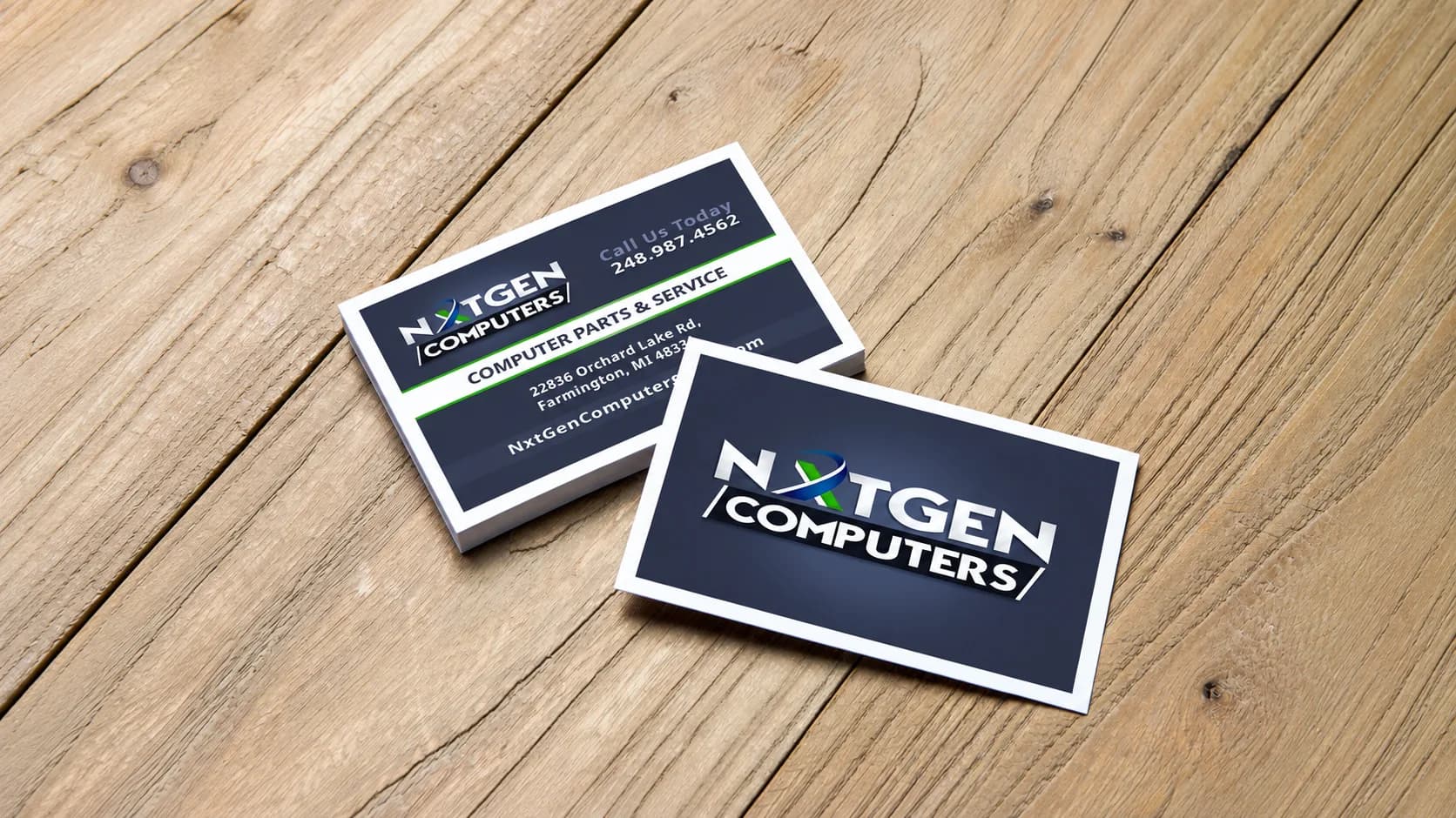 NXTGEN Computers Business Card Design