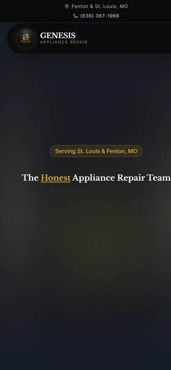 Genesis Repair — mobile site by Inovision Studios