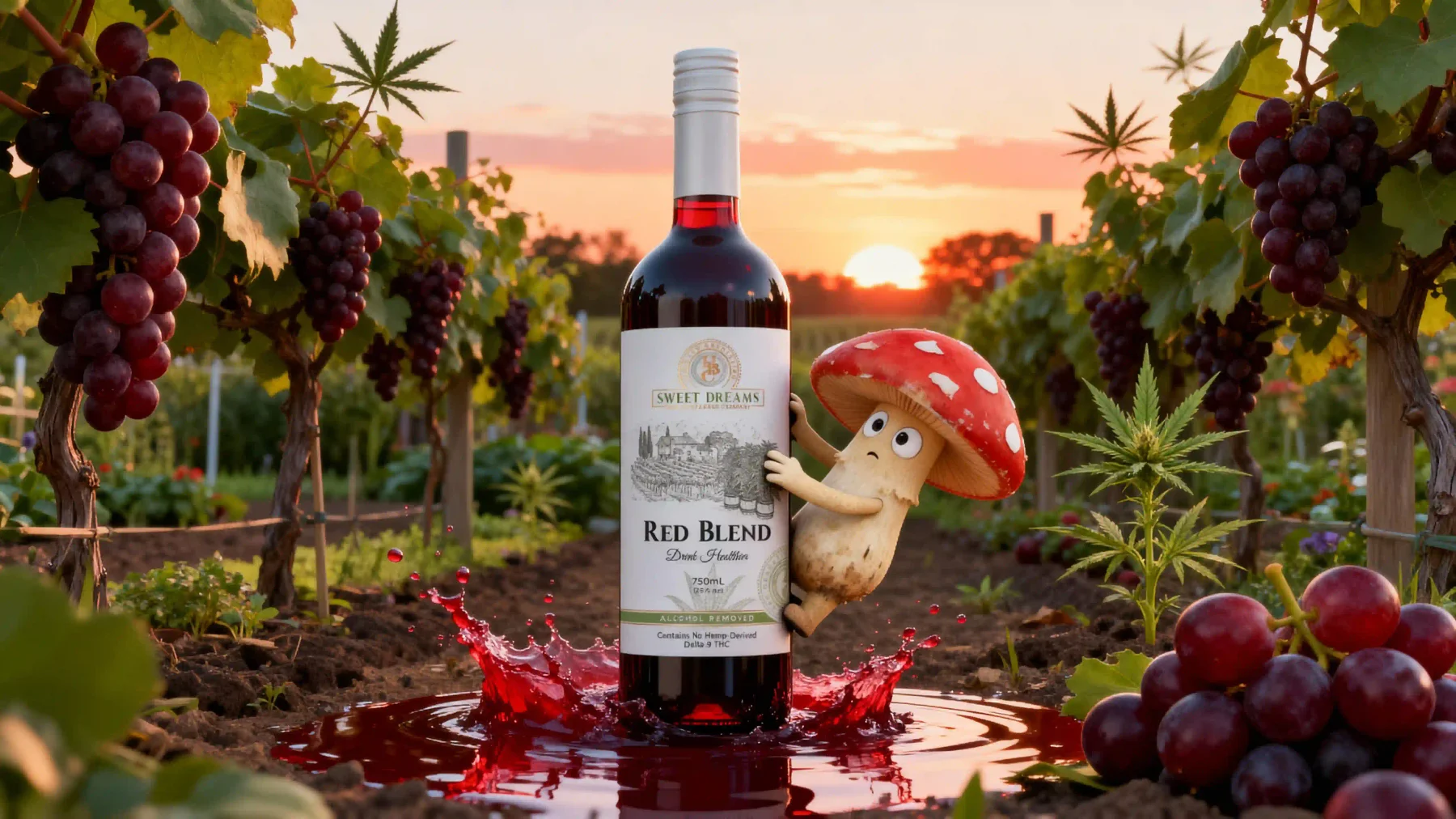 THC Wine Render